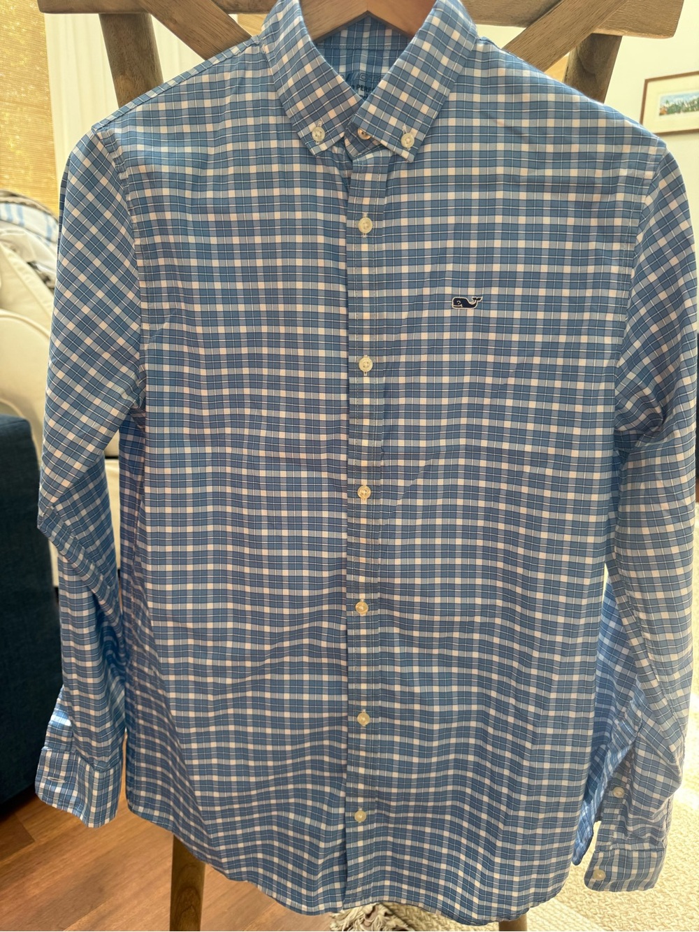 Vineyard Vines Performance Long sleeve button down shirt (size L/16)